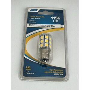 Camco 12v / 3.36w RV Replacement 1156 LED Bulb - 4000-4500k 1pk - NEW IN PACKAGE